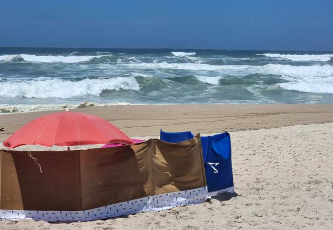 Praia da Costa Nova viento