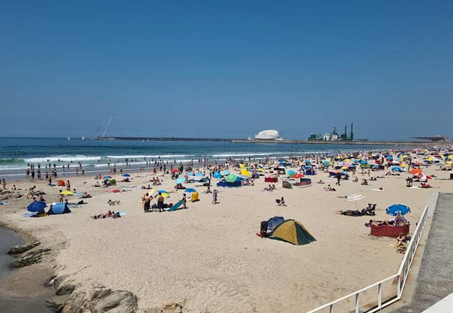 Matosinhos è la spiaggia