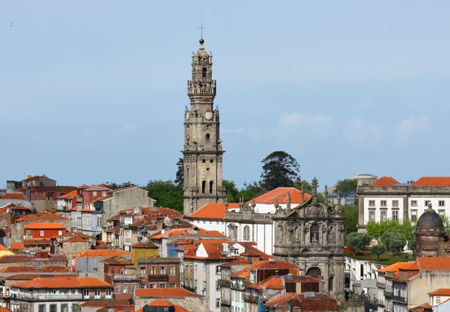 Torre dos Clérigos view porto