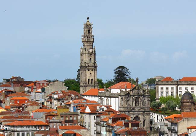 La Torre dos Clérigos a Porto