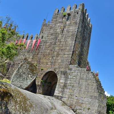 Zabytkowy zamek Guimarães